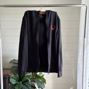 True Religion Charcoal Zip-Up Hoodie